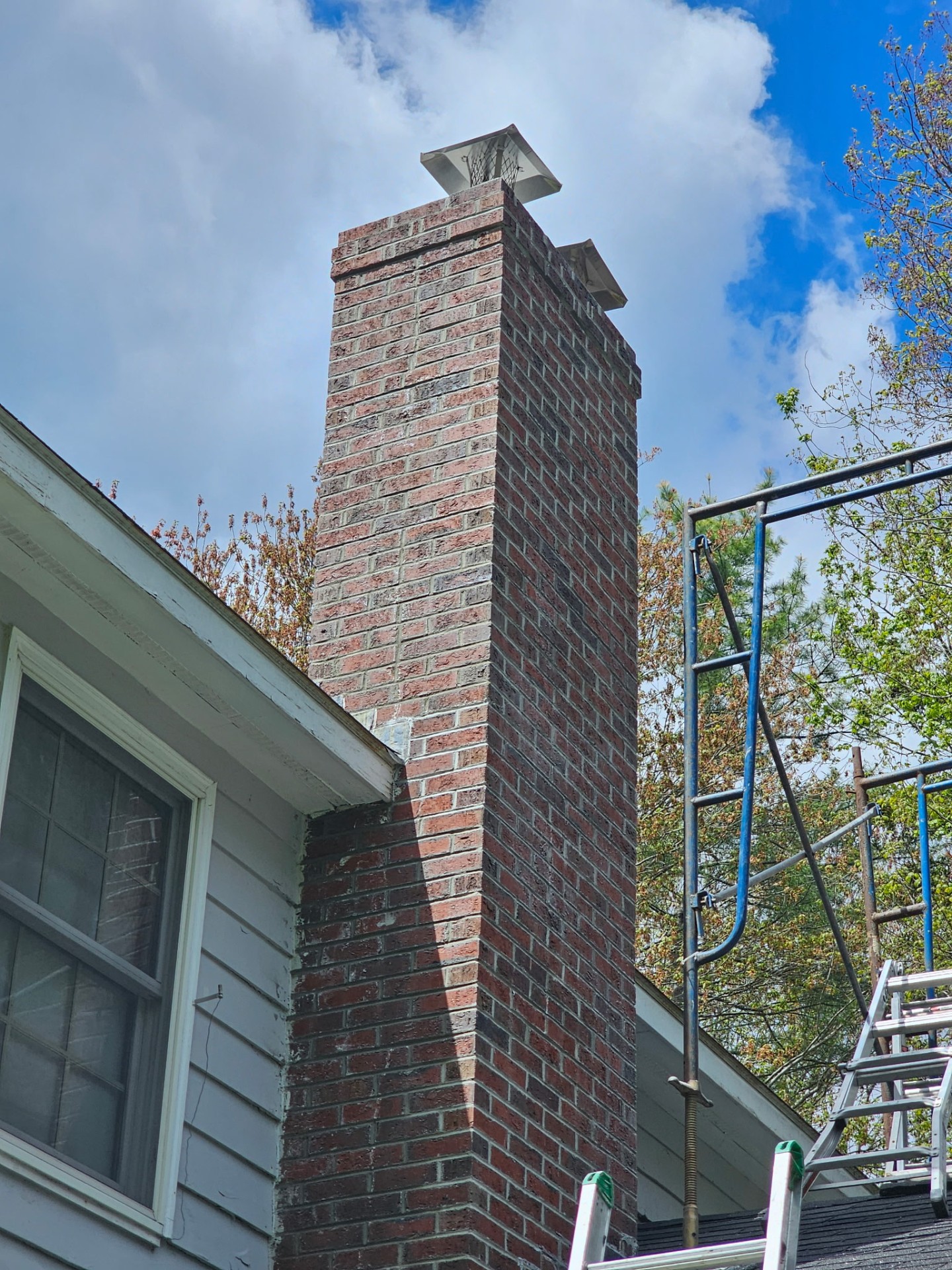 After — Cracked mortar joints → fully repointed